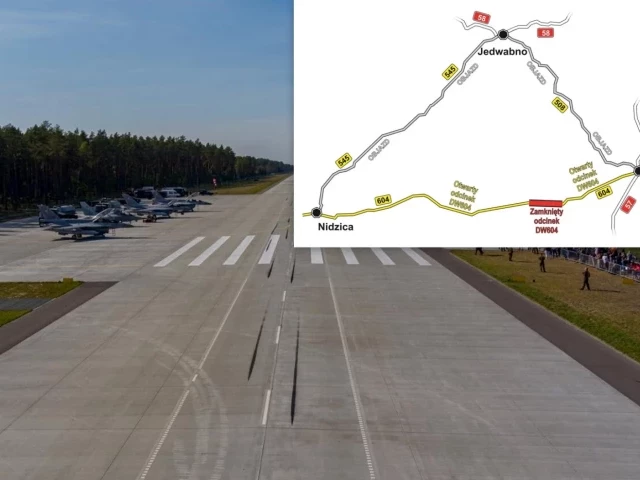 Wielbark oddaje drogę wojskowym pilotom. Będą dwa tygodnie objazdów