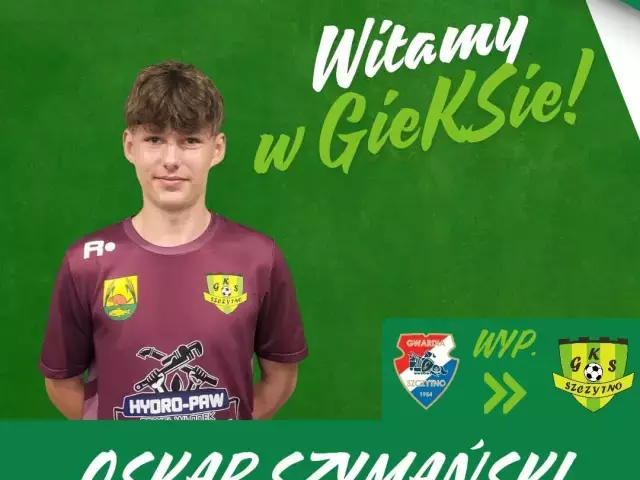 Powrót do domu. Oskar Szymański nowym zawodnikiem GKS Szczytno