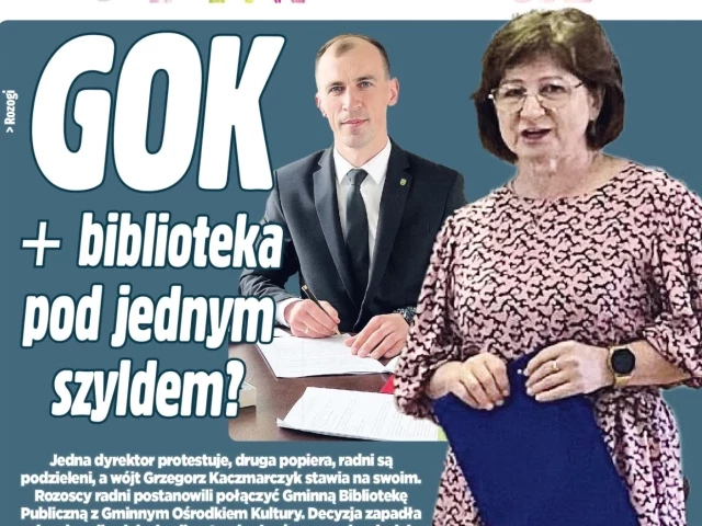 GOK + biblioteka pod jednym szyldem? Dyrektor protestuje