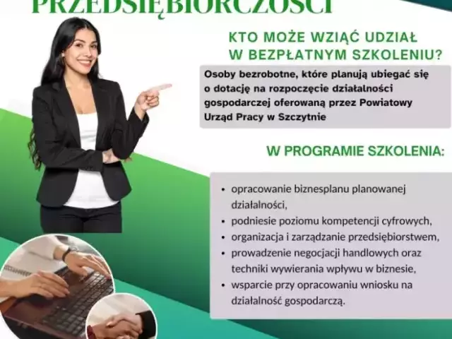 Urząd pracy zaprasza na Kurs Przedsiębiorczości