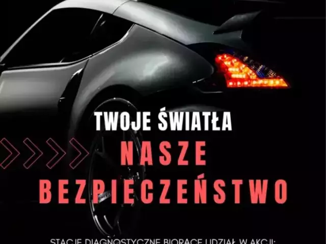 Bezpłatna kontrola świateł w Szczytnie. Rusza kampania „Twoje Światła – Nasze Bezpieczeństwo”