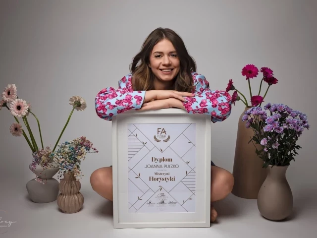 Szczytno ma swoją pierwszą Mistrzynię Florystyki – Joannę Puszko z Theflowersroom