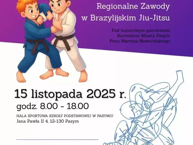 Regionalne zawody w brazylijskim jiu-jitsu już 15 listopada