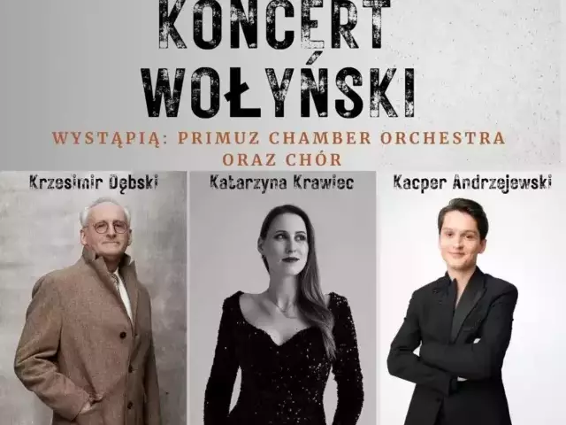 Koncert Wołyński już w niedzielę. Jedwabno zaprasza na poruszające wydarzenie