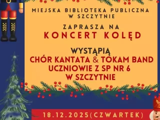 Koncert kolęd w bibliotece. Kantata, Tokam Band i uczniowie SP nr 6