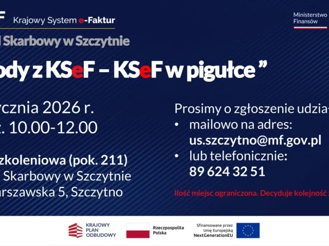 KSeF w pigułce. Urząd Skarbowy zaprasza przedsiębiorców na spotkanie