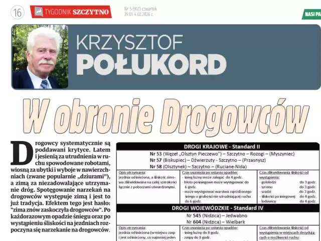Krzysztof Połukord w obronie Drogowców