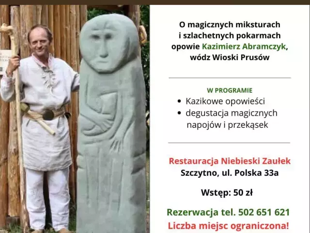 „Rzuć suplementy, wróć do korzeni”. Wódz Wioski Prusów zaprasza do Szczytna