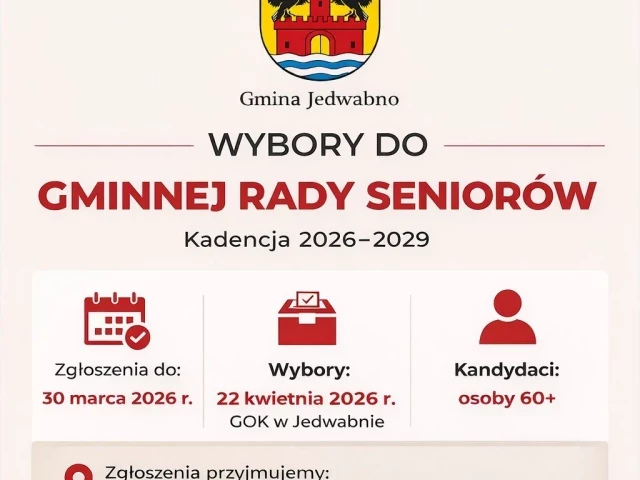 Seniorzy biorą głos. Jedwabno rusza z wyborami do Rady Seniorów
