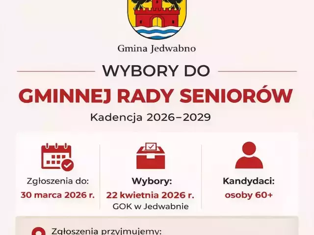 Seniorzy biorą głos. Jedwabno rusza z wyborami do Rady Seniorów