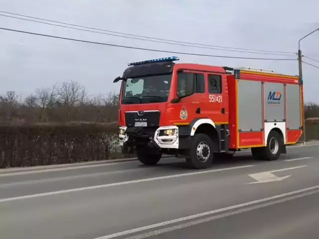 Płonący samochód, zalana piwnica, powalone drzewa. Strażacy w akcji