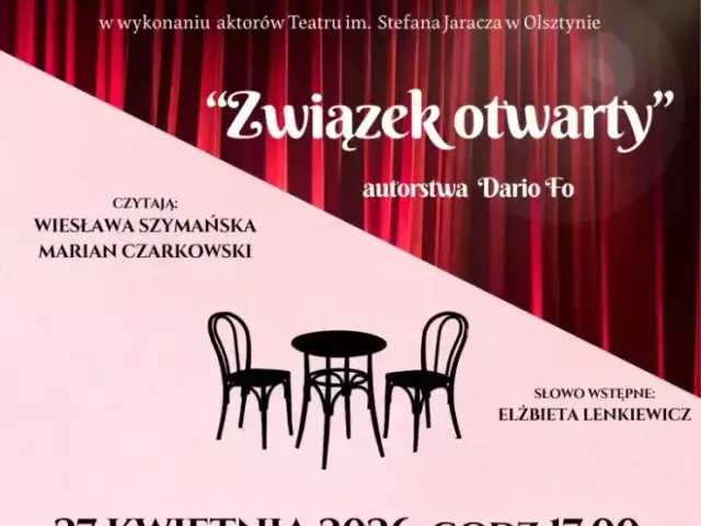 Teatr wchodzi do biblioteki. „Związek otwarty” otworzy cykl spotkań w Szczytnie