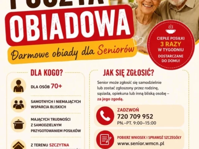 Ciepły obiad i kilka minut rozmowy. Rusza „Poczta Obiadowa” dla seniorów ze Szczytna