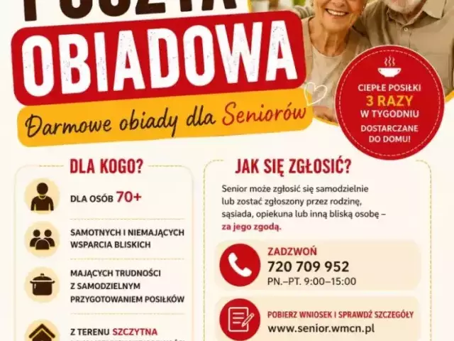 Ciepły obiad i kilka minut rozmowy. Rusza „Poczta Obiadowa” dla seniorów ze Szczytna