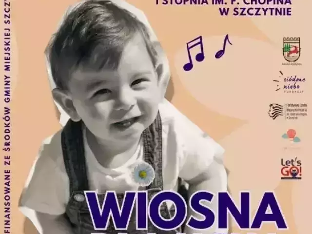 Muzyka dla najmłodszych zabrzmi w Szczytnie. Fundacja Siódme Niebo zaprasza na „Wiosnę dla ucha malucha”