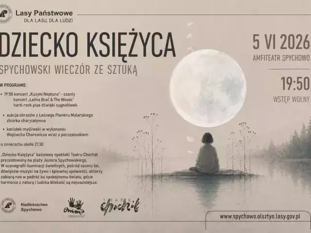 Metal na rogach myśliwskich, szanty i teatr nad jeziorem. Spychowo szykuje jeden z najbardziej niezwykłych wieczorów tego lata