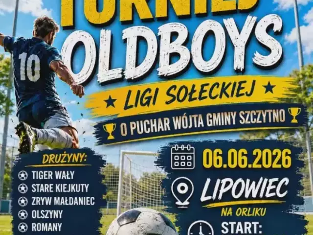 Piłkarskie emocje wracają do Lipowca. Sołectwa powalczą o puchar wójta