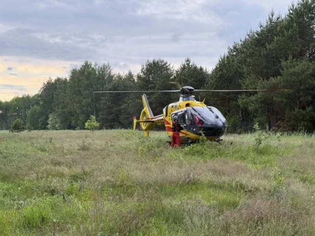 Nagła walka o życie w Rekownicy. Lądował śmigłowiec LPR