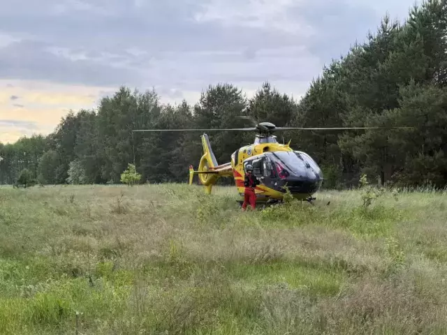 Nagła walka o życie w Rekownicy. Lądował śmigłowiec LPR