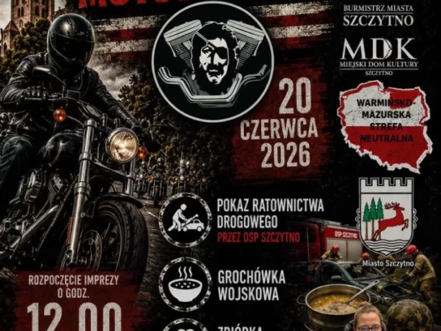 Motocykle, ratownicy i pomoc dla Marty. W Szczytnie odbędzie się Piknik Motocyklowy