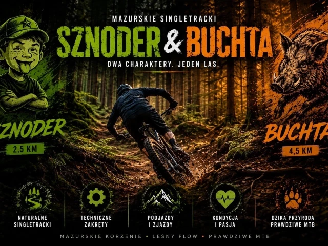 Sznoder i Buchta. Leśne trasy, które mają mazurski charakter