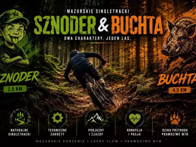 Sznoder i Buchta. Leśne trasy, które mają mazurski charakter