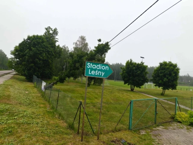 Drzewo zawisło na linii energetycznej w Wielbarku